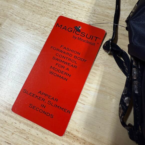 Magicsuit NWT Rita Tankini Top Gold Rush Size 12 Tiered Ruffle V-Neck Adjustable - Picture 5 of 11